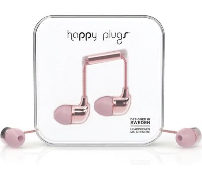 HAPPY PLUGS Deluxe Edition Headphones - Rose Gold HAPPY PLUGS Deluxe Edition Headphones - Rose Gold